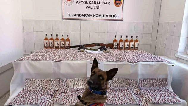 Afyonkarahisar'da 6 bin 500 adet uyuşturucu ele geçirildi