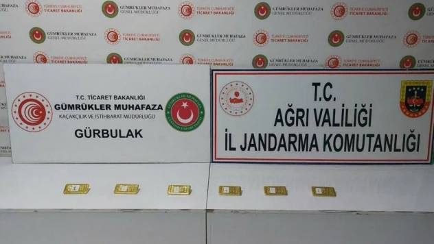 Ağrı'da 11 milyon değerinde altın yakalandı