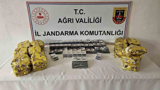 Ağrı'da kaçak sigara, çay ve cep telefonu ele geçirildi
