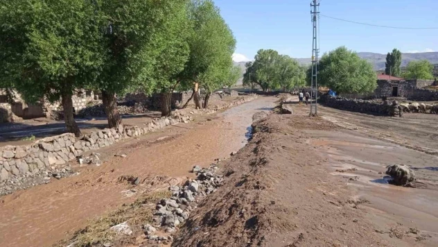 Ağrı'da sağanak yağış sele neden oldu
