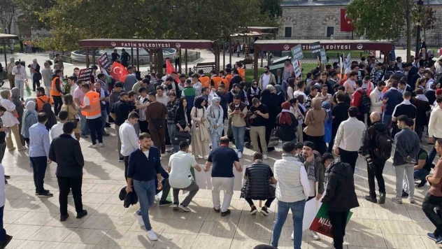 AK Parti gençlik kollarından Filistin'e destek yürüyüşü