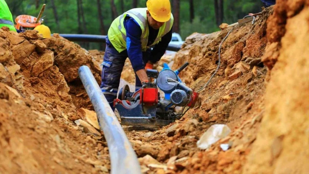 Akgedik Barajından Bodrum'a su akışı başladı