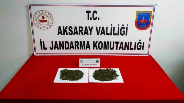 Aksaray'da jandarmadan uyuşturucu operasyonu