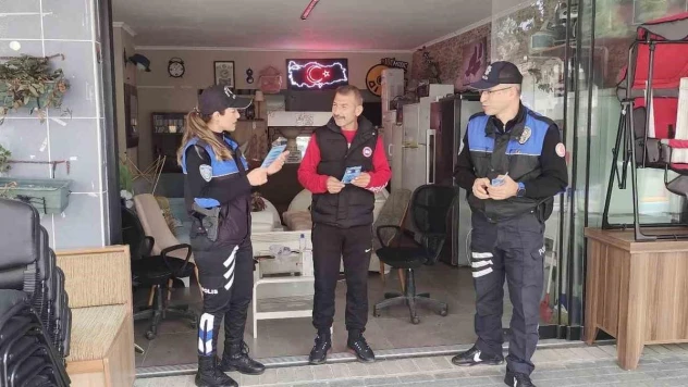 Alanya'da ikinci el eşya satıcılarına 'suç eşyasını satın alma' bilgilendirmesi