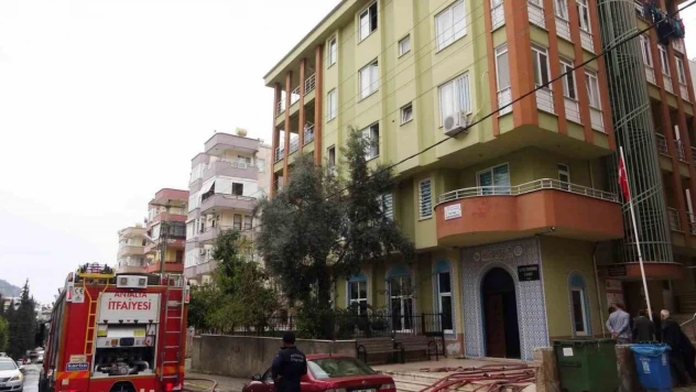 Alanya'da Kur'an Kursu lojmanında yangın