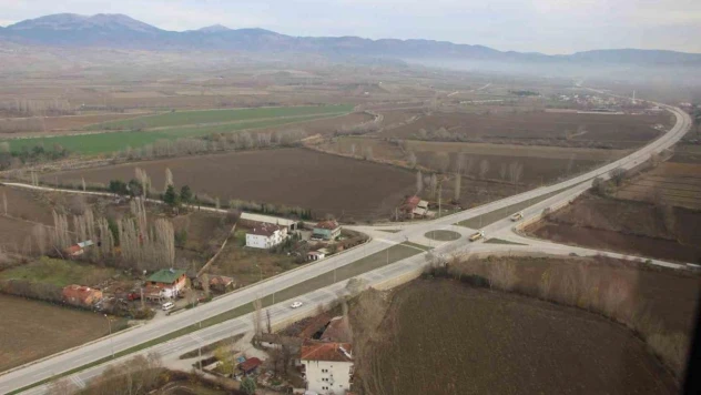 Amasya'da helikopter destekli trafik denetimleri