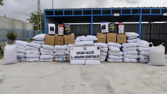Ankara'da 3 milyon 825 bin liralık kaçak tütün ele geçirildi