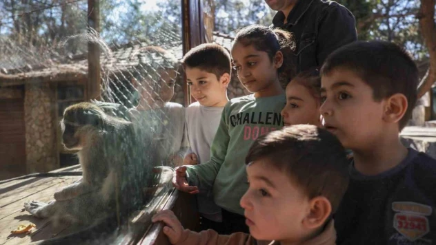 Antalya Doğal Yaşam Parkı çocuk sesleriyle renklendi