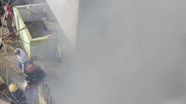 Aparmanın birinci katında çıkan yangın korkuttu