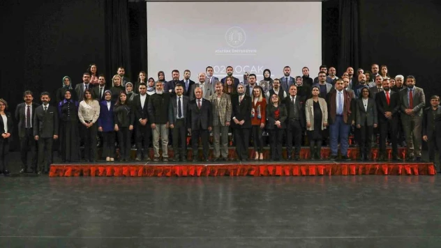 Atatürk Üniversitesi'nde Bilimsel Teşvik Töreni