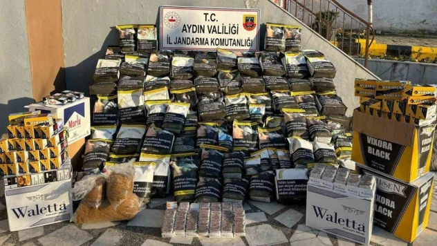 Aydın'da 115 bin adet makaron ele geçirildi