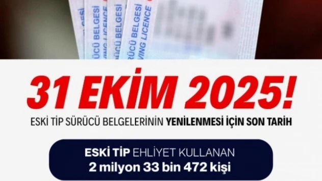 Bakan Yerlikaya: ' Eski tip sürücü belgelerinin yenilenmesi için son tarih 31 Ekim'