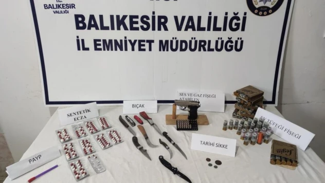 Balıkesir'de polisten uyuşturucuya geçit yok