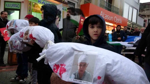 Bartın'da İsrail protestosu