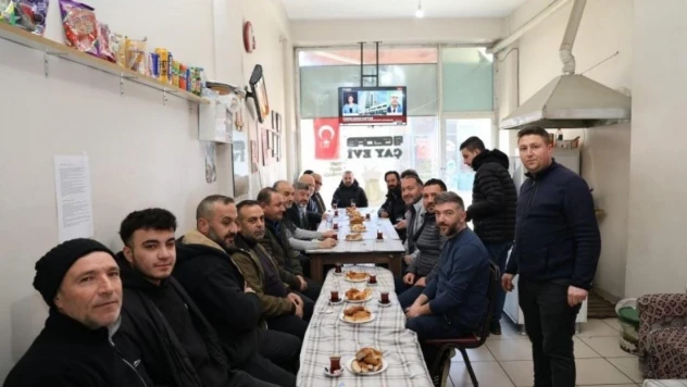 Başkan Akçadurak, esnafla kahvaltı buluşmalarına devam ediyor