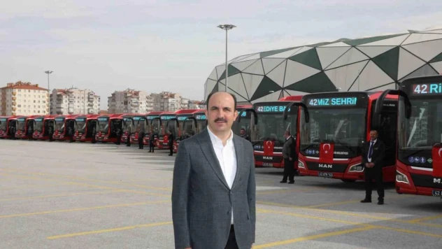 Başkan Altay: 'Otobüs filomuz 53 yeni doğalgazlı otobüsle daha da güçlendirdik'