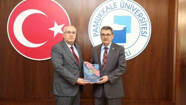 Başkan Arslan, Rektör Kutluhan ile stratejik işbirliği çerçevesinde buluştu