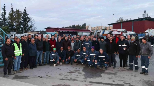 Başkan Kocaispir, şantiyede işçilerle buluştu