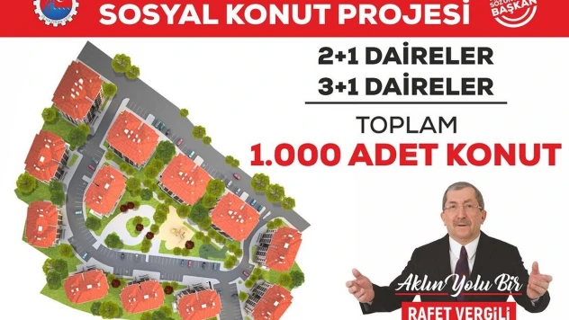 Başkan Vergili'den bin konutluk proje