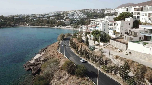 Bodrum'da 9 kilometre sıcak asfalt yapıldı