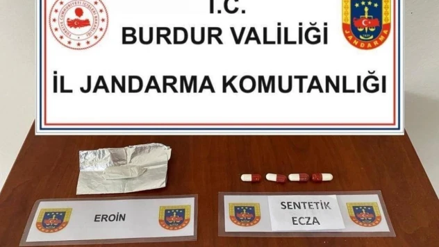 Burdur'da  uyuşturucu operasyonlarında 2 kişiye adli işlem yapıldı