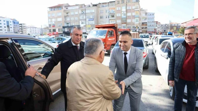 Büyükkılıç'tan Hunat Çarşısı esnafına ziyaret