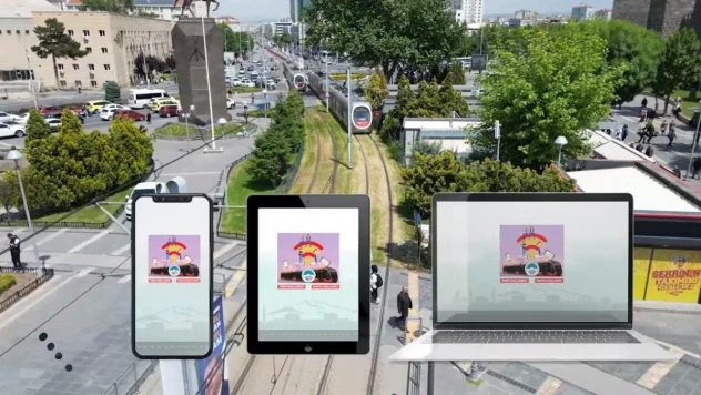 Büyükşehir'in tramvaylarda ücretsiz internet hizmeti 208 bin kez kullanıldı
