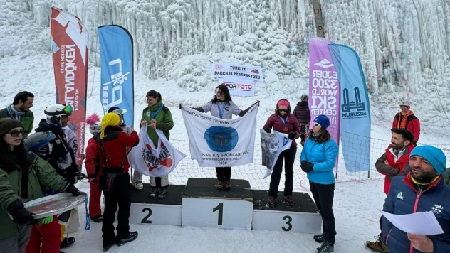 Buz tırmanışında şampiyonlar belli oldu