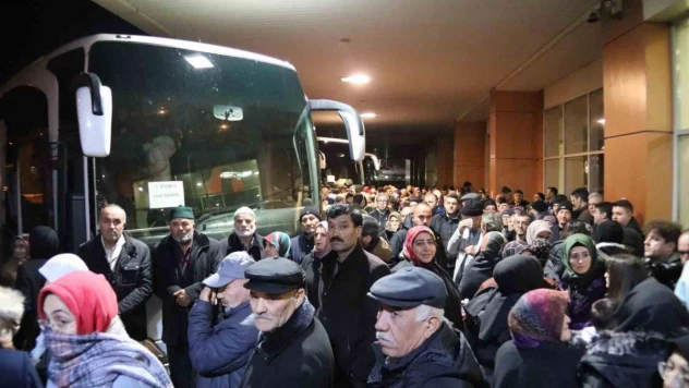 Çankırı'da 75 umreci kutsal topraklara uğurlandı