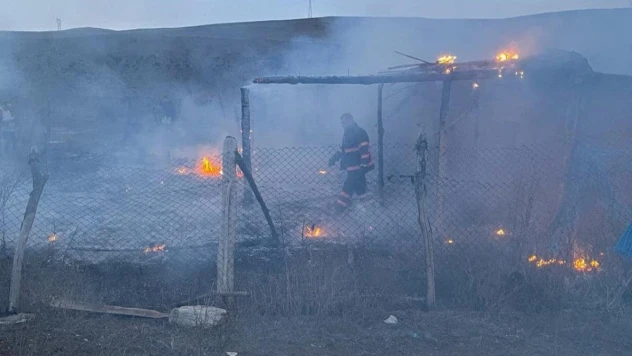 Çankırı'da ahır yangını