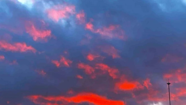 Çankırı'da gün batımı kartpostallık manzara oluşturdu