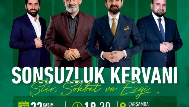 Çarşamba'da 'sonsuzluk kervanı' ile şiir, sohbet ve ezgi dolu program