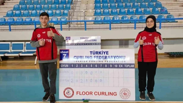 Çay İmamhatip Ortaokulu Floor Curling'de Türkiye Şampiyonası'na gidiyor