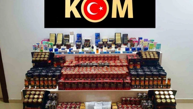 Çorum'da kaçak alkollü içki ve sigara operasyonu