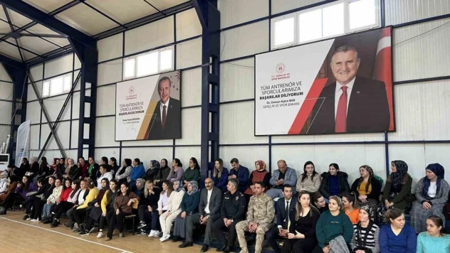 Çukurca'daki sportif etkinliklere kadınlardan yoğun ilgi