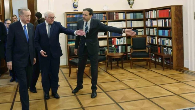 Cumhurbaşkanı Erdoğan'ın Almanya Cumhurbaşkanı Steinmeier'le görüşmesi başladı