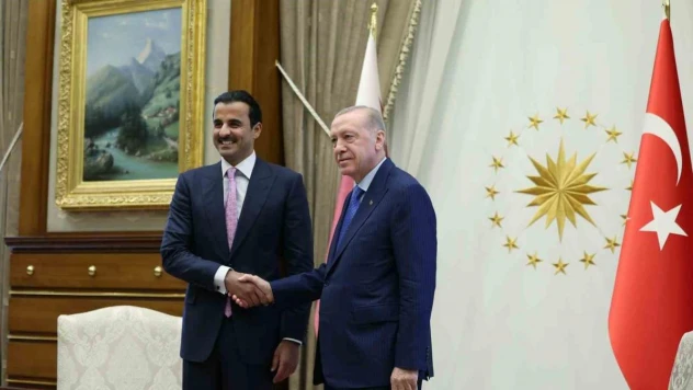 Cumhurbaşkanı Erdoğan, Katar Emiri Al Sani ile görüştü