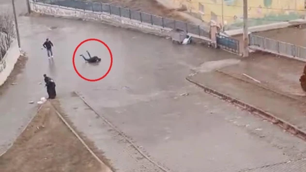 Dans değil, vatandaşların buzla imtihanı