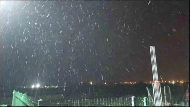 Denizli'nin yüksek kesimlerinde kar yağışı etkili oldu