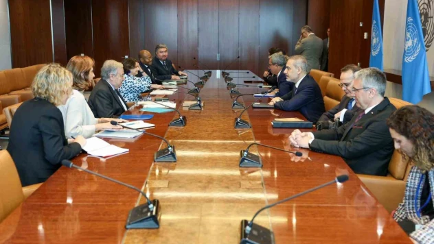 Dışişleri Bakanı Fidan, BM Genel Sekreteri Guterres ile görüştü