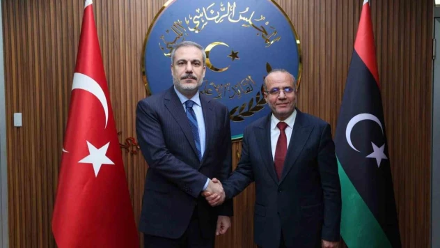 Dışişleri Bakanı Fidan, Libya Başkanlık Konseyi Başkan Yardımcısı El-Lafi ile görüştü