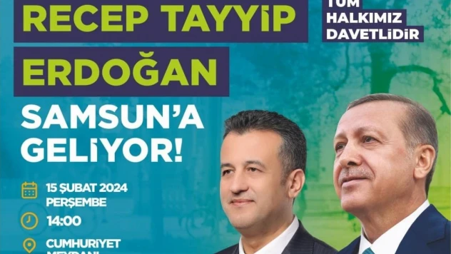 Doğan: 'Samsun, Cumhurbaşkanımızı bekliyor'