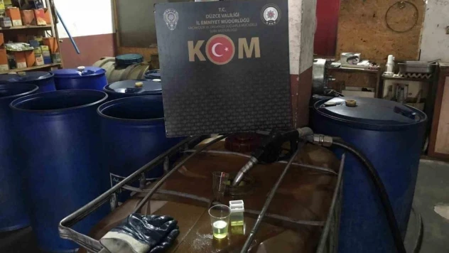 Düzce'de 800 litre kaçak akaryakıt ele geçirildi