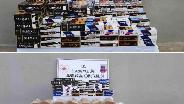 Elazığ'da kaçak 130 bin makaron ve 280 kilo tütün ele geçirildi