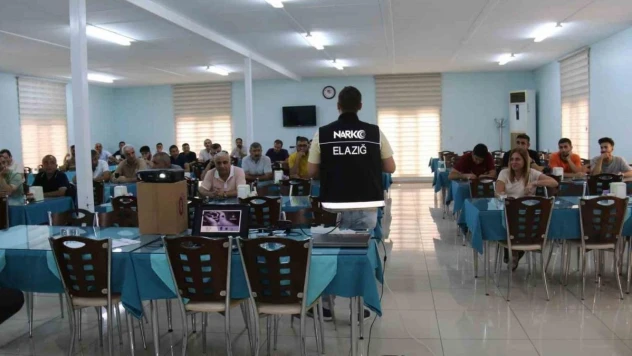 Elazığ'da Orman Müdürlüğü personeline uyuşturucu ile mücadele eğitimi verildi
