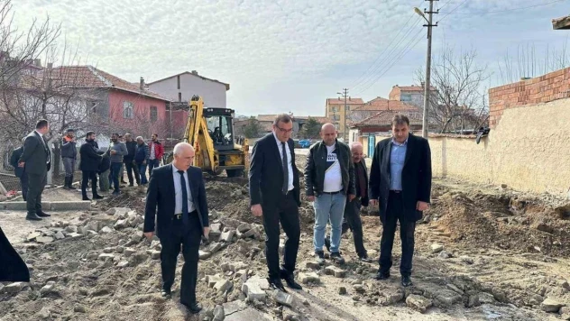 Emek caddesinde alt yapı çalışmaları tamamlandı