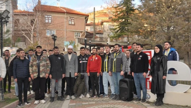 Emet'te Fenerbahçe, Galatasaray ve Beşiktaş taraftarları terörü lanetledi