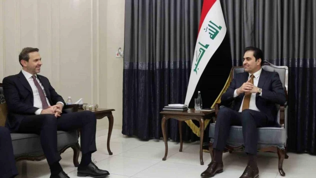 Enerji ve Tabii Kaynaklar Bakanı Bayraktar, Irak Temsilciler Meclisi Başkanvekili Mendelavi ile bir araya geldi