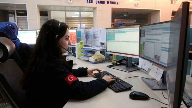 Erzincan 112 Acil Çağrı Merkezi 2023 yılında 274 bin 873 çağrı aldı