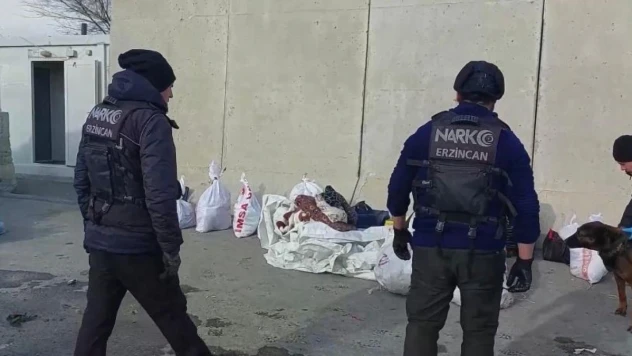 Erzincan'da 55 kilo uyuşturucu ele geçirildi